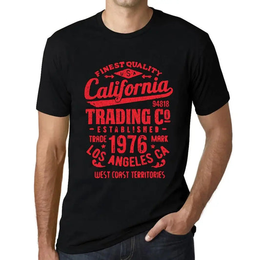 Men's Graphic T-Shirt California Trading Since 1976 48th Birthday Anniversary 48 Year Old Gift 1976 Vintage Eco-Friendly Short Sleeve Novelty Tee