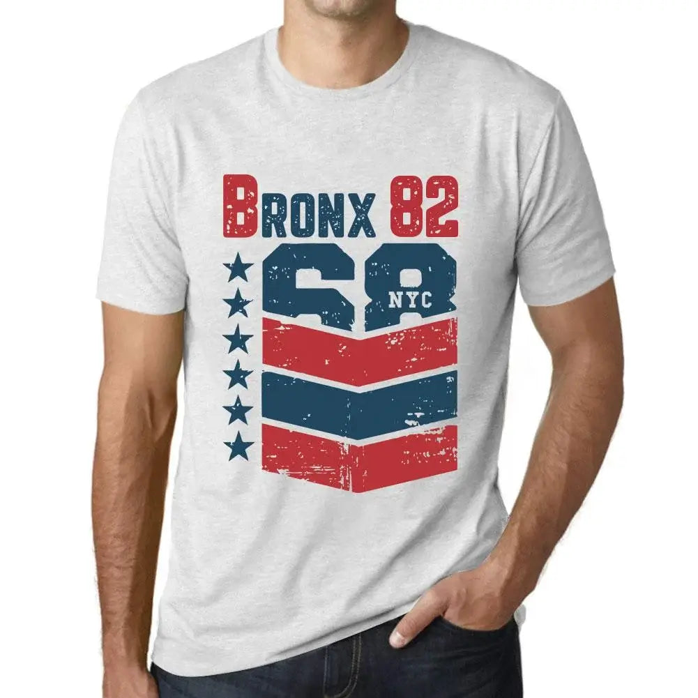 Men's Graphic T-Shirt Bronx 82 82nd Birthday Anniversary 82 Year Old Gift 1942 Vintage Eco-Friendly Short Sleeve Novelty Tee