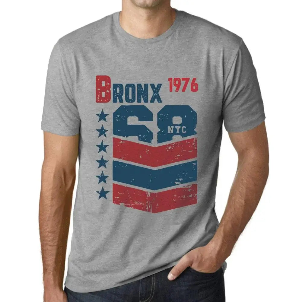Men's Graphic T-Shirt Bronx 1976 48th Birthday Anniversary 48 Year Old Gift 1976 Vintage Eco-Friendly Short Sleeve Novelty Tee