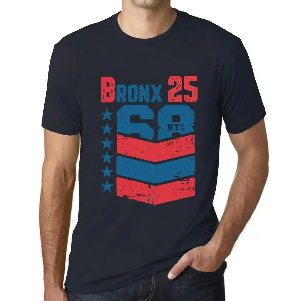 Men's Graphic T-Shirt Bronx 25 25th Birthday Anniversary 25 Year Old Gift 1999 Vintage Eco-Friendly Short Sleeve Novelty Tee