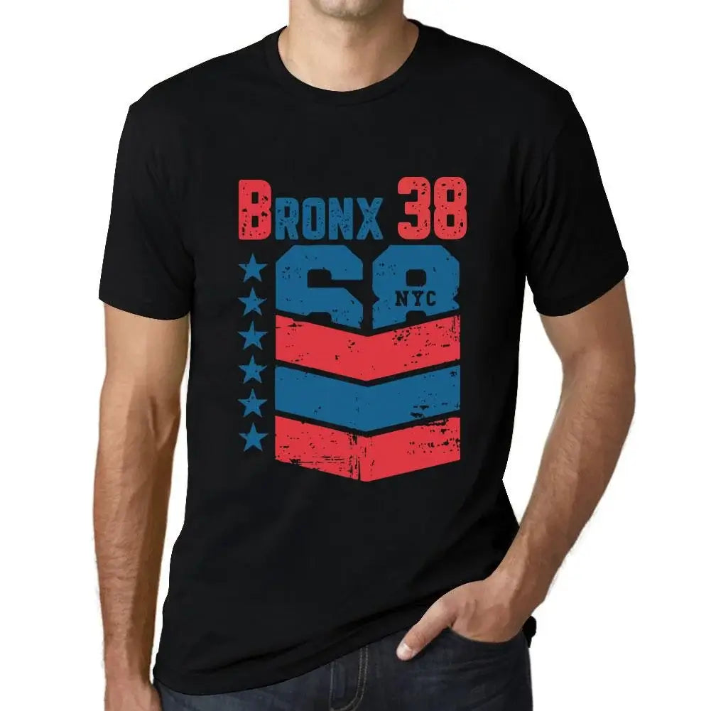 Men's Graphic T-Shirt Bronx 38 38th Birthday Anniversary 38 Year Old Gift 1986 Vintage Eco-Friendly Short Sleeve Novelty Tee