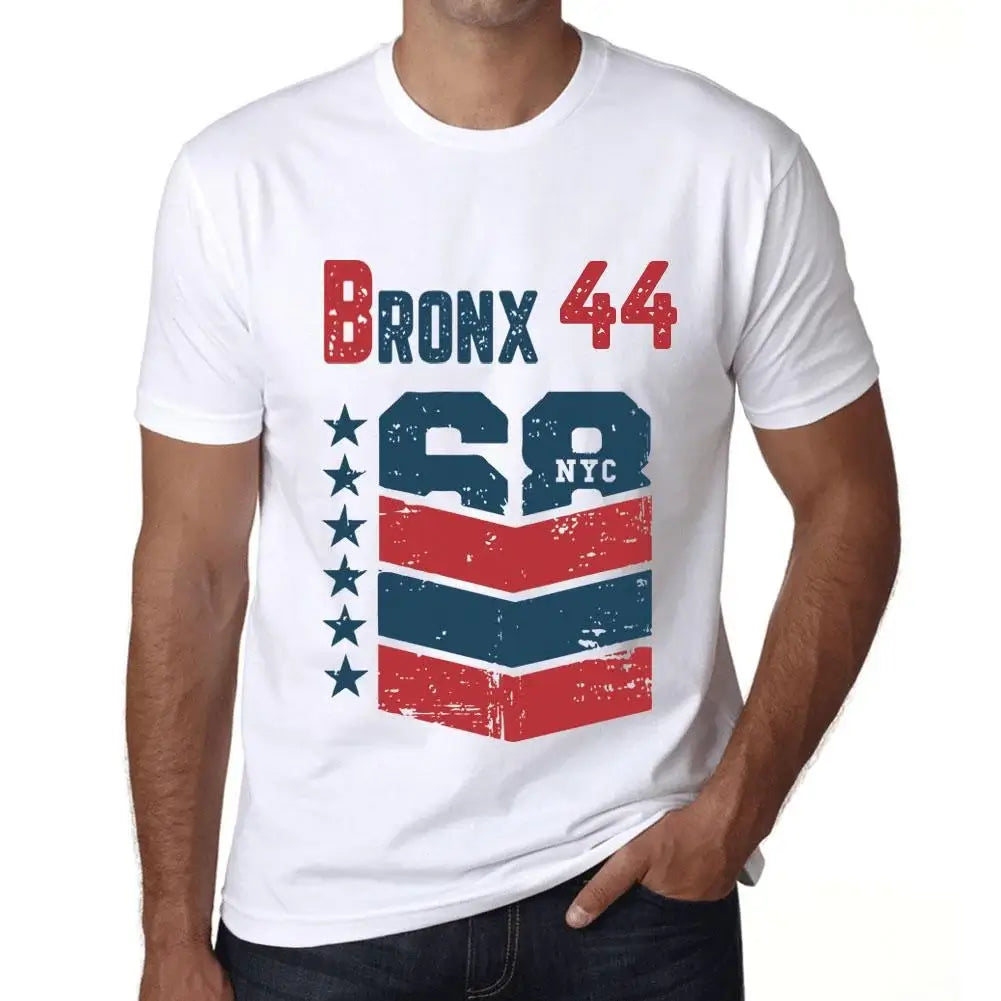 Men's Graphic T-Shirt Bronx 44 44th Birthday Anniversary 44 Year Old Gift 1980 Vintage Eco-Friendly Short Sleeve Novelty Tee