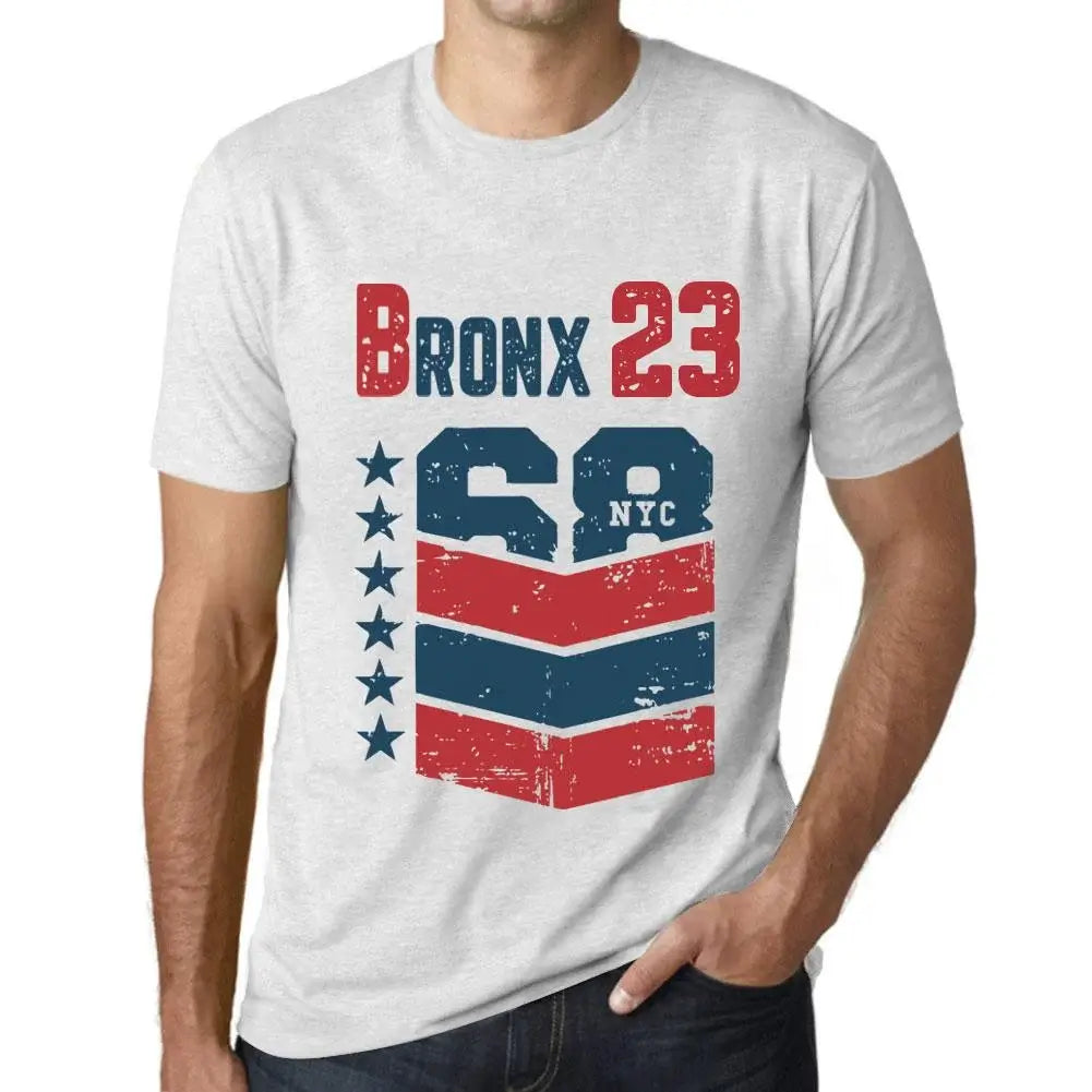 Men's Graphic T-Shirt Bronx 23 23rd Birthday Anniversary 23 Year Old Gift 2001 Vintage Eco-Friendly Short Sleeve Novelty Tee