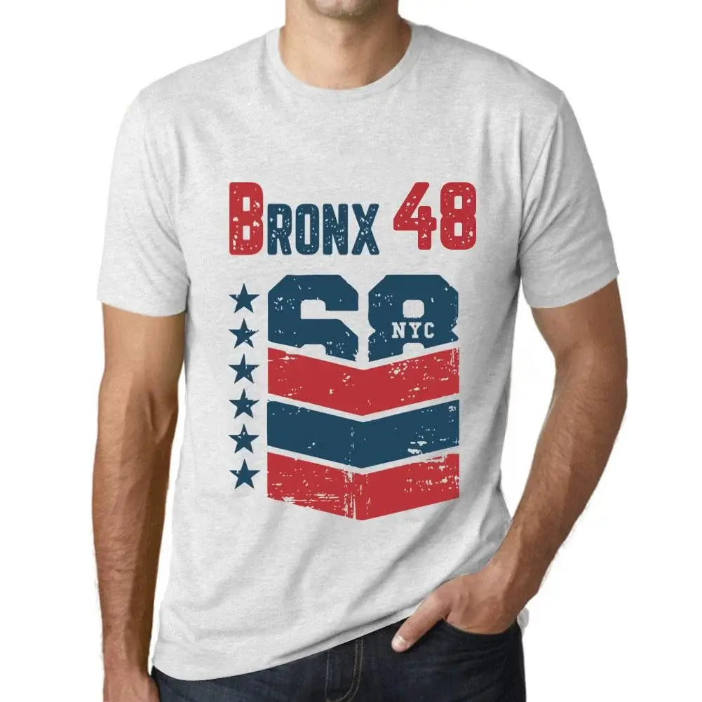 Men's Graphic T-Shirt Bronx 48 48th Birthday Anniversary 48 Year Old Gift 1976 Vintage Eco-Friendly Short Sleeve Novelty Tee