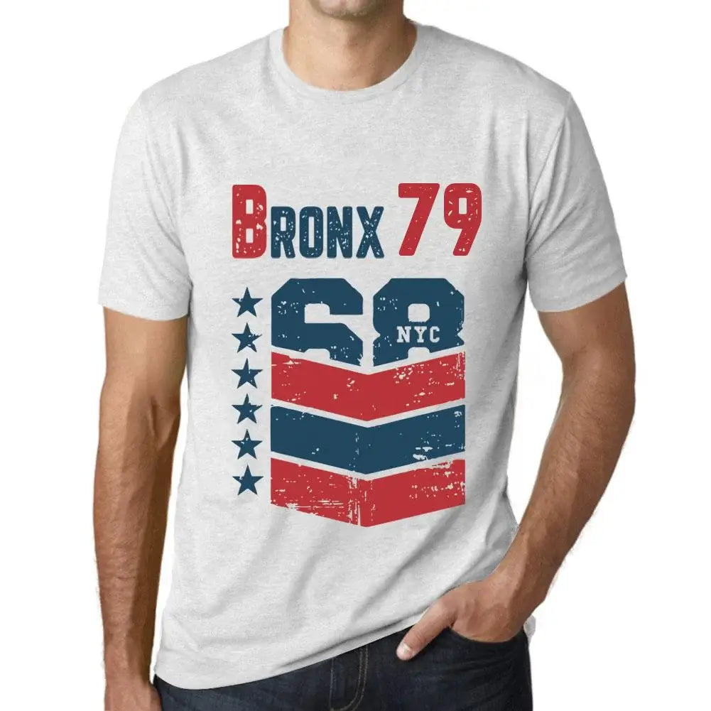 Men's Graphic T-Shirt Bronx 79 79th Birthday Anniversary 79 Year Old Gift 1945 Vintage Eco-Friendly Short Sleeve Novelty Tee