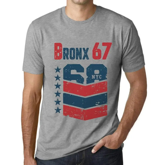 Men's Graphic T-Shirt Bronx 67 67th Birthday Anniversary 67 Year Old Gift 1957 Vintage Eco-Friendly Short Sleeve Novelty Tee