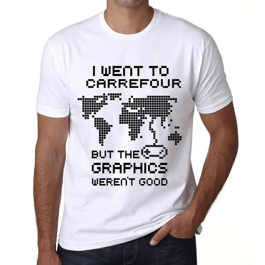 Men's Graphic T-Shirt I Went To Carrefour But The Graphics Weren’t Good Eco-Friendly Limited Edition Short Sleeve Tee-Shirt Vintage Birthday Gift Novelty