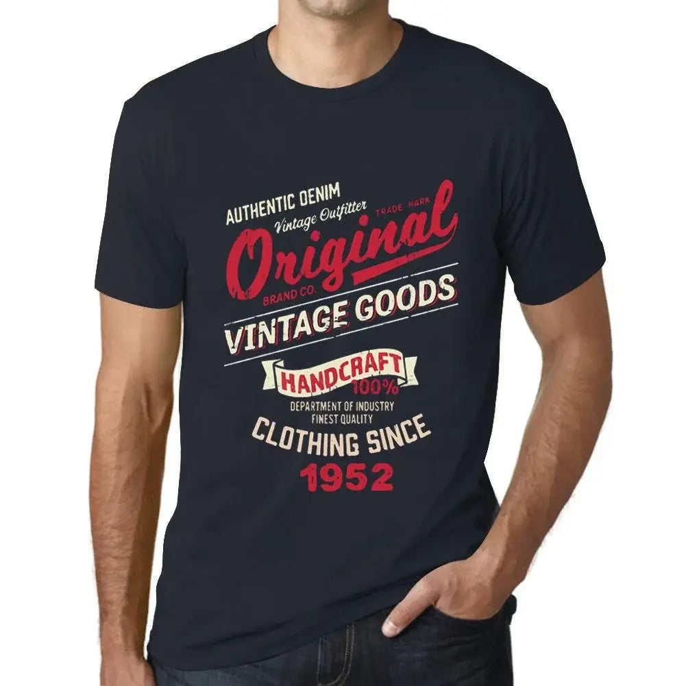 Men's Graphic T-Shirt Original Vintage Clothing Since 1952 72nd Birthday Anniversary 72 Year Old Gift 1952 Vintage Eco-Friendly Short Sleeve Novelty Tee