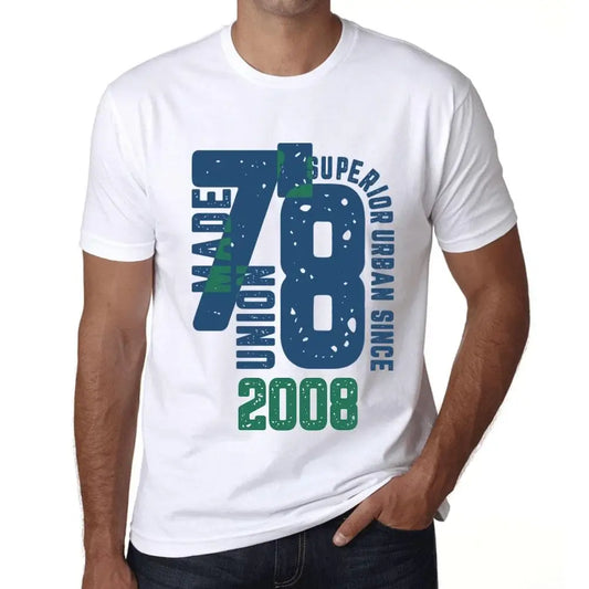 Men's Graphic T-Shirt Superior Urban Style Since 2008 16th Birthday Anniversary 16 Year Old Gift 2008 Vintage Eco-Friendly Short Sleeve Novelty Tee