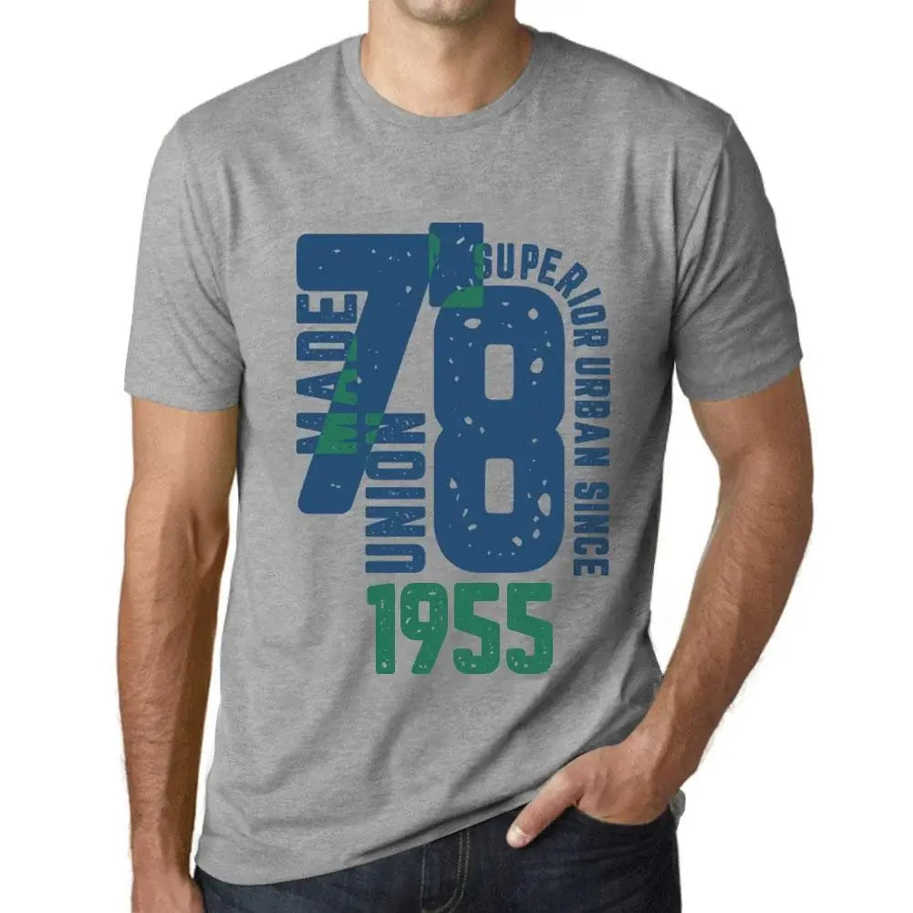 Men's Graphic T-Shirt Superior Urban Style Since 1955 69th Birthday Anniversary 69 Year Old Gift 1955 Vintage Eco-Friendly Short Sleeve Novelty Tee