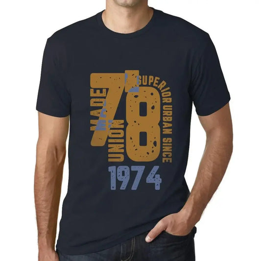 Men's Graphic T-Shirt Superior Urban Style Since 1974 50th Birthday Anniversary 50 Year Old Gift 1974 Vintage Eco-Friendly Short Sleeve Novelty Tee