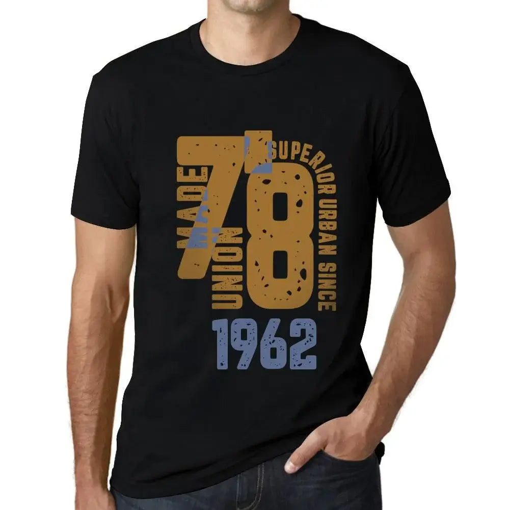 Men's Graphic T-Shirt Superior Urban Style Since 1962 62nd Birthday Anniversary 62 Year Old Gift 1962 Vintage Eco-Friendly Short Sleeve Novelty Tee