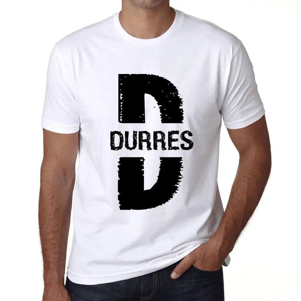 Men's Graphic T-Shirt Durres Eco-Friendly Limited Edition Short Sleeve Tee-Shirt Vintage Birthday Gift Novelty