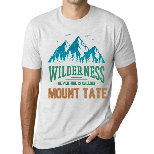 Men's Graphic T-Shirt Wilderness, Adventure Is Calling Mount Tate Eco-Friendly Limited Edition Short Sleeve Tee-Shirt Vintage Birthday Gift Novelty