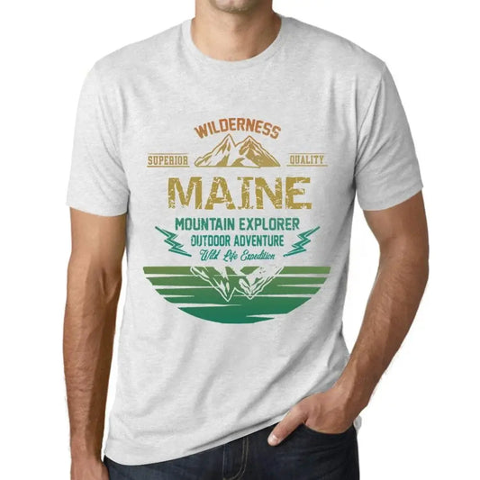 Men's Graphic T-Shirt Outdoor Adventure, Wilderness, Mountain Explorer Maine Eco-Friendly Limited Edition Short Sleeve Tee-Shirt Vintage Birthday Gift Novelty