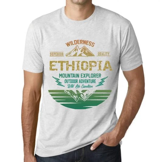 Men's Graphic T-Shirt Outdoor Adventure, Wilderness, Mountain Explorer Ethiopia Eco-Friendly Limited Edition Short Sleeve Tee-Shirt Vintage Birthday Gift Novelty