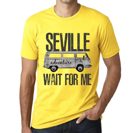Men's Graphic T-Shirt Adventure Wait For Me In Seville Eco-Friendly Limited Edition Short Sleeve Tee-Shirt Vintage Birthday Gift Novelty