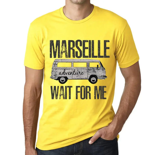 Men's Graphic T-Shirt Adventure Wait For Me In Marseille Eco-Friendly Limited Edition Short Sleeve Tee-Shirt Vintage Birthday Gift Novelty