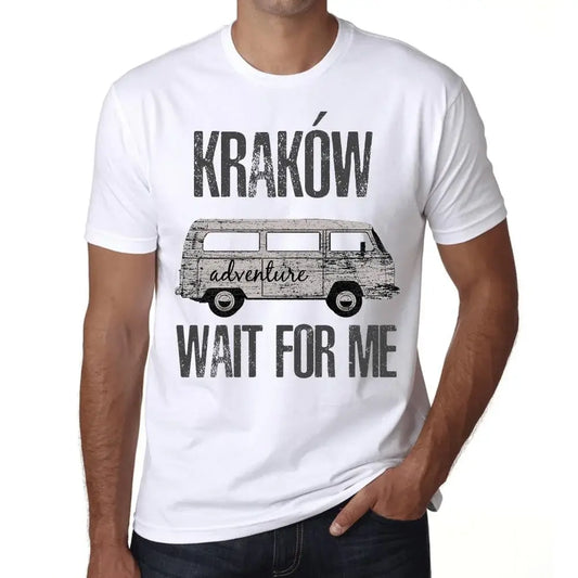 Men's Graphic T-Shirt Adventure Wait For Me In Kraków Eco-Friendly Limited Edition Short Sleeve Tee-Shirt Vintage Birthday Gift Novelty