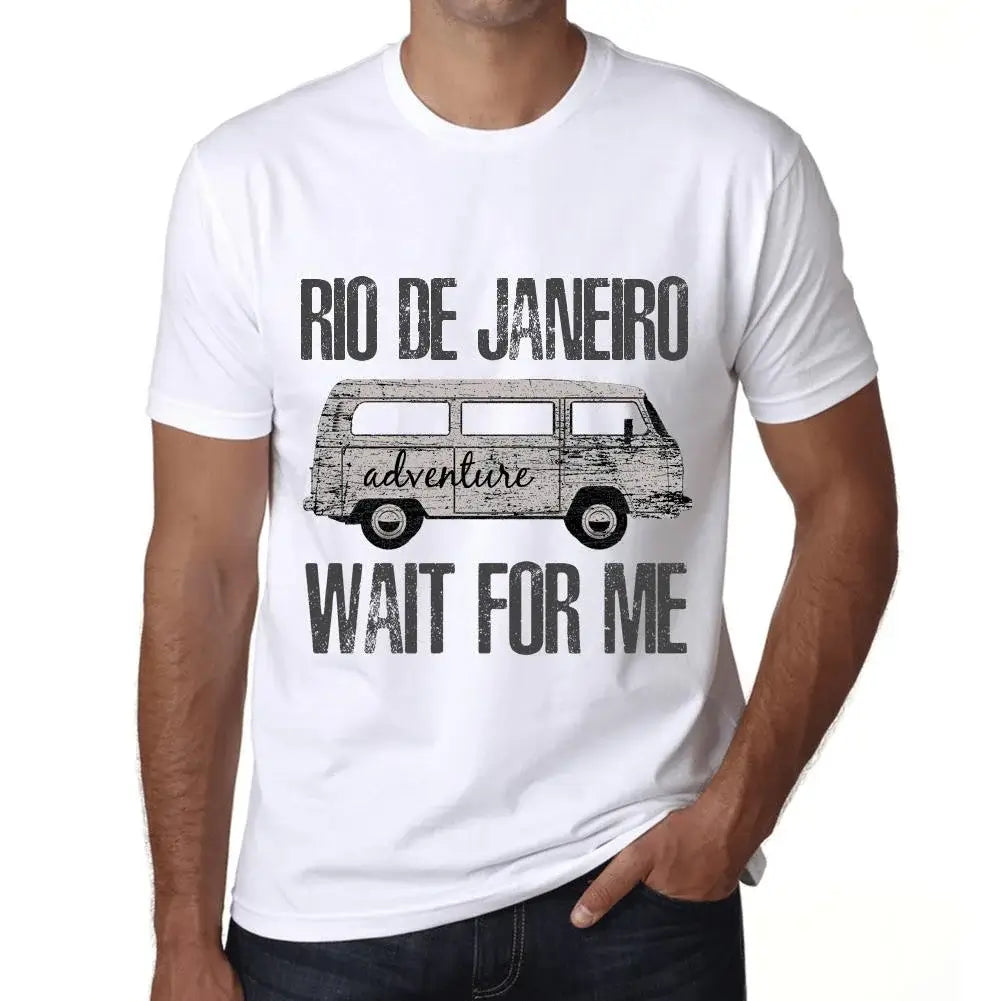 Men's Graphic T-Shirt Adventure Wait For Me In Rio De Janeiro Eco-Friendly Limited Edition Short Sleeve Tee-Shirt Vintage Birthday Gift Novelty
