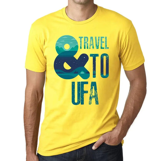 Men's Graphic T-Shirt And Travel To Ufa Eco-Friendly Limited Edition Short Sleeve Tee-Shirt Vintage Birthday Gift Novelty
