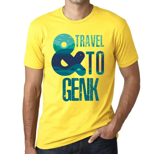 Men's Graphic T-Shirt And Travel To Genk Eco-Friendly Limited Edition Short Sleeve Tee-Shirt Vintage Birthday Gift Novelty