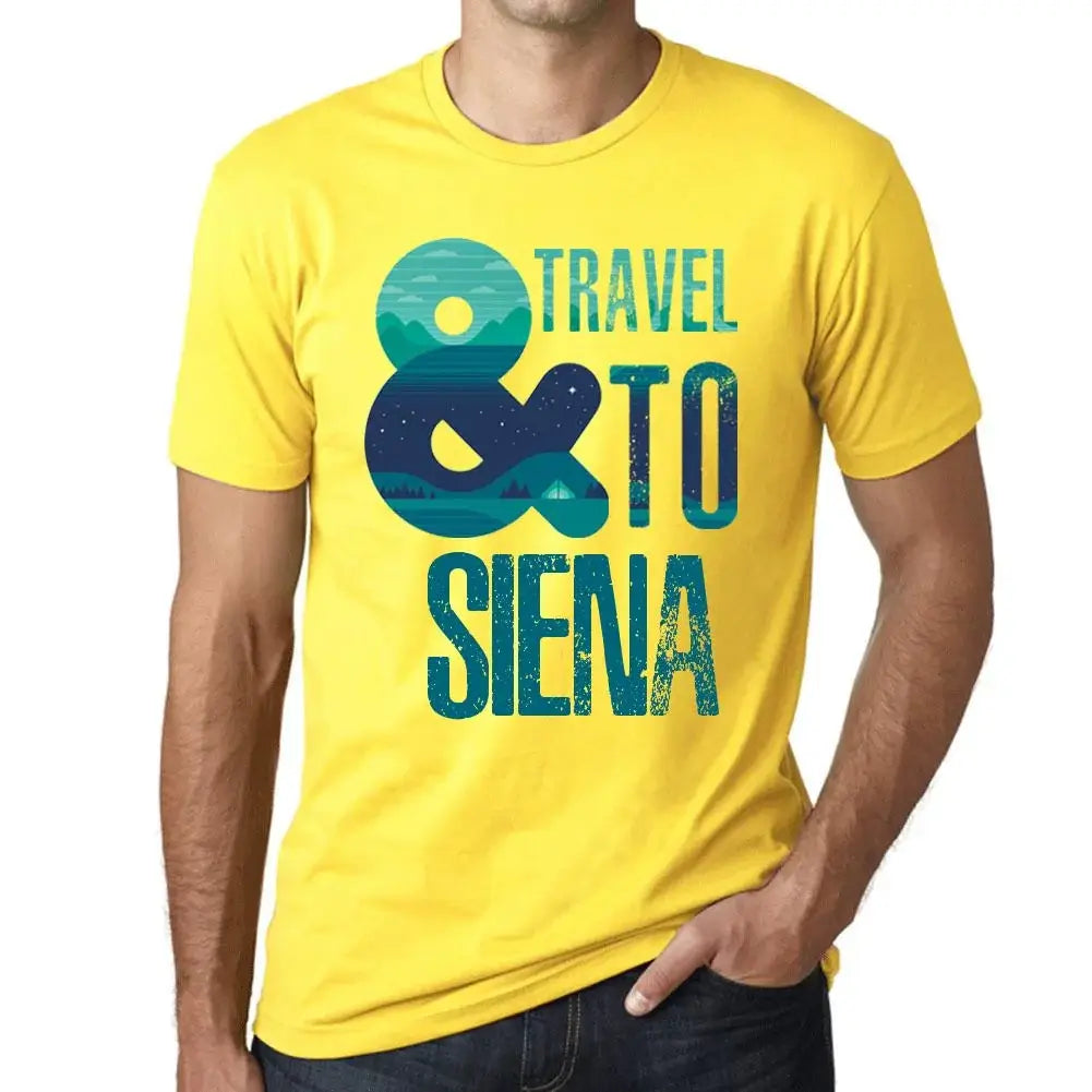 Men's Graphic T-Shirt And Travel To Siena Eco-Friendly Limited Edition Short Sleeve Tee-Shirt Vintage Birthday Gift Novelty