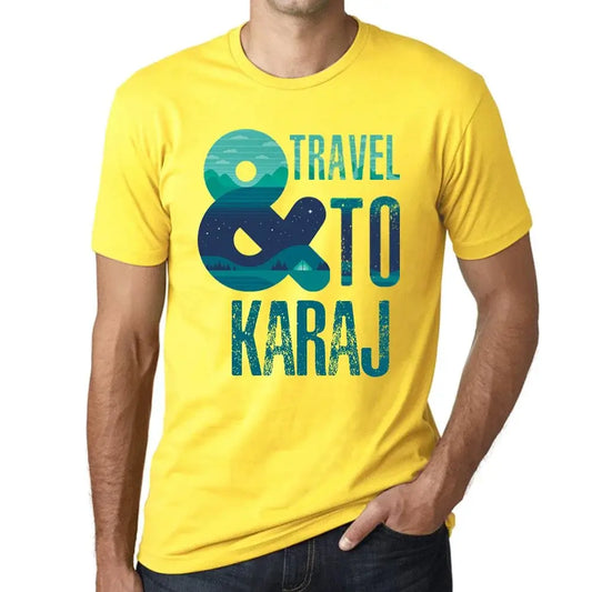 Men's Graphic T-Shirt And Travel To Karaj Eco-Friendly Limited Edition Short Sleeve Tee-Shirt Vintage Birthday Gift Novelty