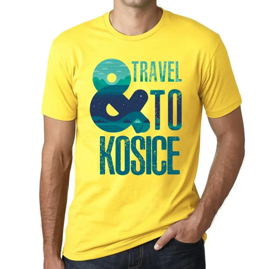 Men's Graphic T-Shirt And Travel To Košice Eco-Friendly Limited Edition Short Sleeve Tee-Shirt Vintage Birthday Gift Novelty