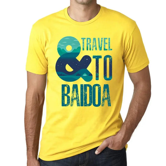 Men's Graphic T-Shirt And Travel To Baidoa Eco-Friendly Limited Edition Short Sleeve Tee-Shirt Vintage Birthday Gift Novelty