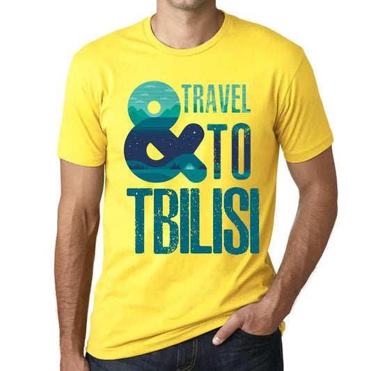 Men's Graphic T-Shirt And Travel To Tbilisi Eco-Friendly Limited Edition Short Sleeve Tee-Shirt Vintage Birthday Gift Novelty