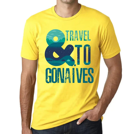 Men's Graphic T-Shirt And Travel To Gonaèves Eco-Friendly Limited Edition Short Sleeve Tee-Shirt Vintage Birthday Gift Novelty