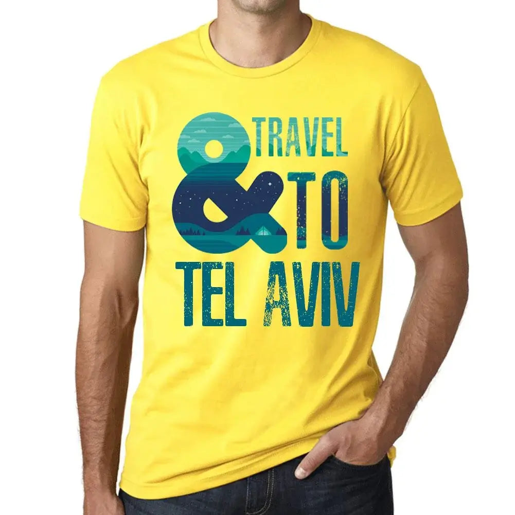 Men's Graphic T-Shirt And Travel To Tel Aviv Eco-Friendly Limited Edition Short Sleeve Tee-Shirt Vintage Birthday Gift Novelty