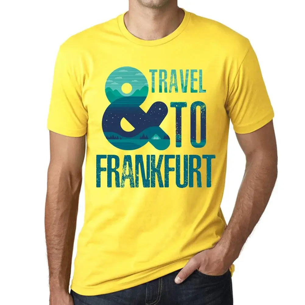 Men's Graphic T-Shirt And Travel To Frankfurt Eco-Friendly Limited Edition Short Sleeve Tee-Shirt Vintage Birthday Gift Novelty