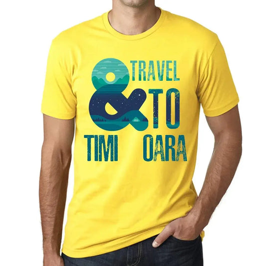 Men's Graphic T-Shirt And Travel To Timișoara Eco-Friendly Limited Edition Short Sleeve Tee-Shirt Vintage Birthday Gift Novelty