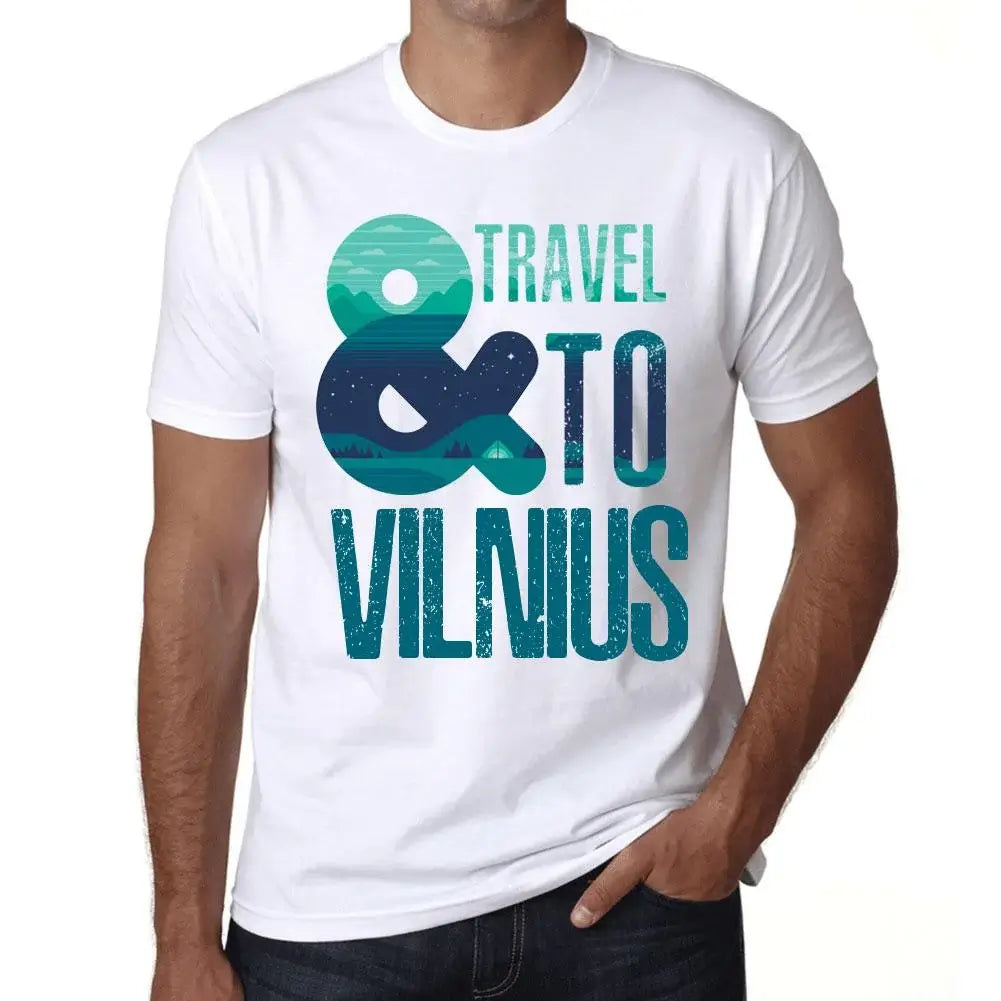 Men's Graphic T-Shirt And Travel To Vilnius Eco-Friendly Limited Edition Short Sleeve Tee-Shirt Vintage Birthday Gift Novelty