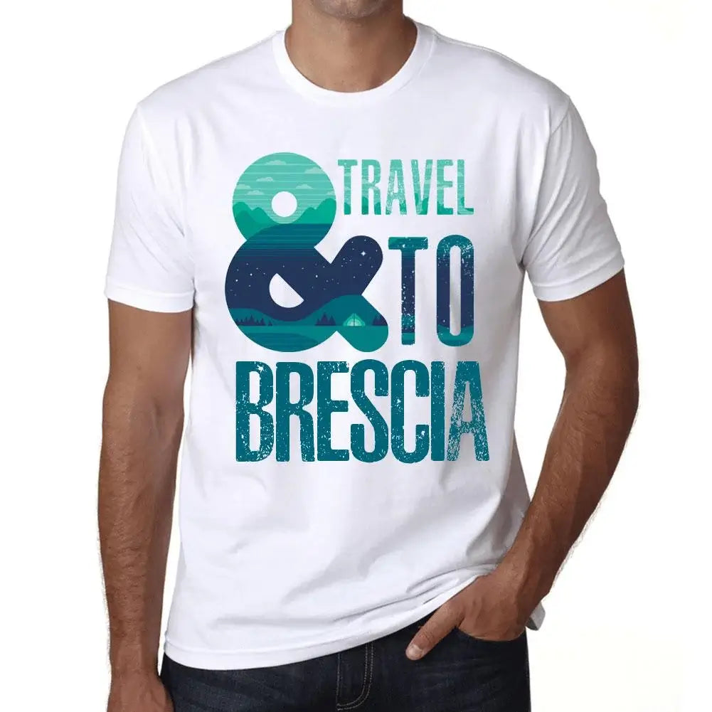 Men's Graphic T-Shirt And Travel To Brescia Eco-Friendly Limited Edition Short Sleeve Tee-Shirt Vintage Birthday Gift Novelty