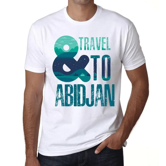 Men's Graphic T-Shirt And Travel To Abidjan Eco-Friendly Limited Edition Short Sleeve Tee-Shirt Vintage Birthday Gift Novelty