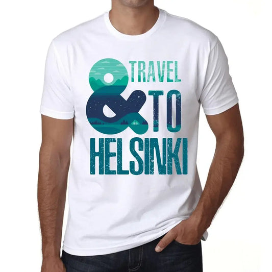 Men's Graphic T-Shirt And Travel To Helsinki Eco-Friendly Limited Edition Short Sleeve Tee-Shirt Vintage Birthday Gift Novelty