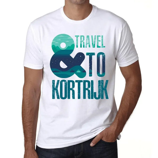 Men's Graphic T-Shirt And Travel To Kortrijk Eco-Friendly Limited Edition Short Sleeve Tee-Shirt Vintage Birthday Gift Novelty