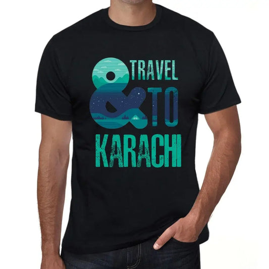 Men's Graphic T-Shirt And Travel To Karachi Eco-Friendly Limited Edition Short Sleeve Tee-Shirt Vintage Birthday Gift Novelty