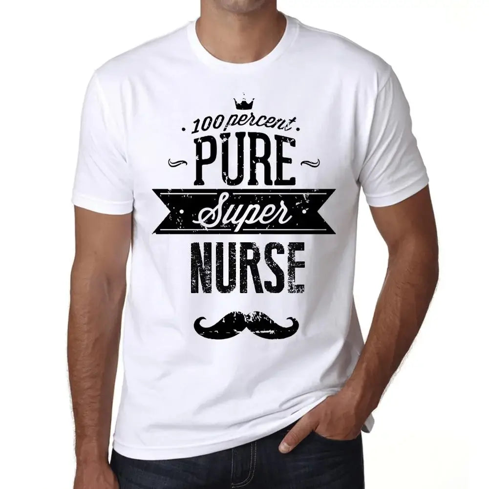 Men's Graphic T-Shirt 100% Pure Super Nurse Eco-Friendly Limited Edition Short Sleeve Tee-Shirt Vintage Birthday Gift Novelty