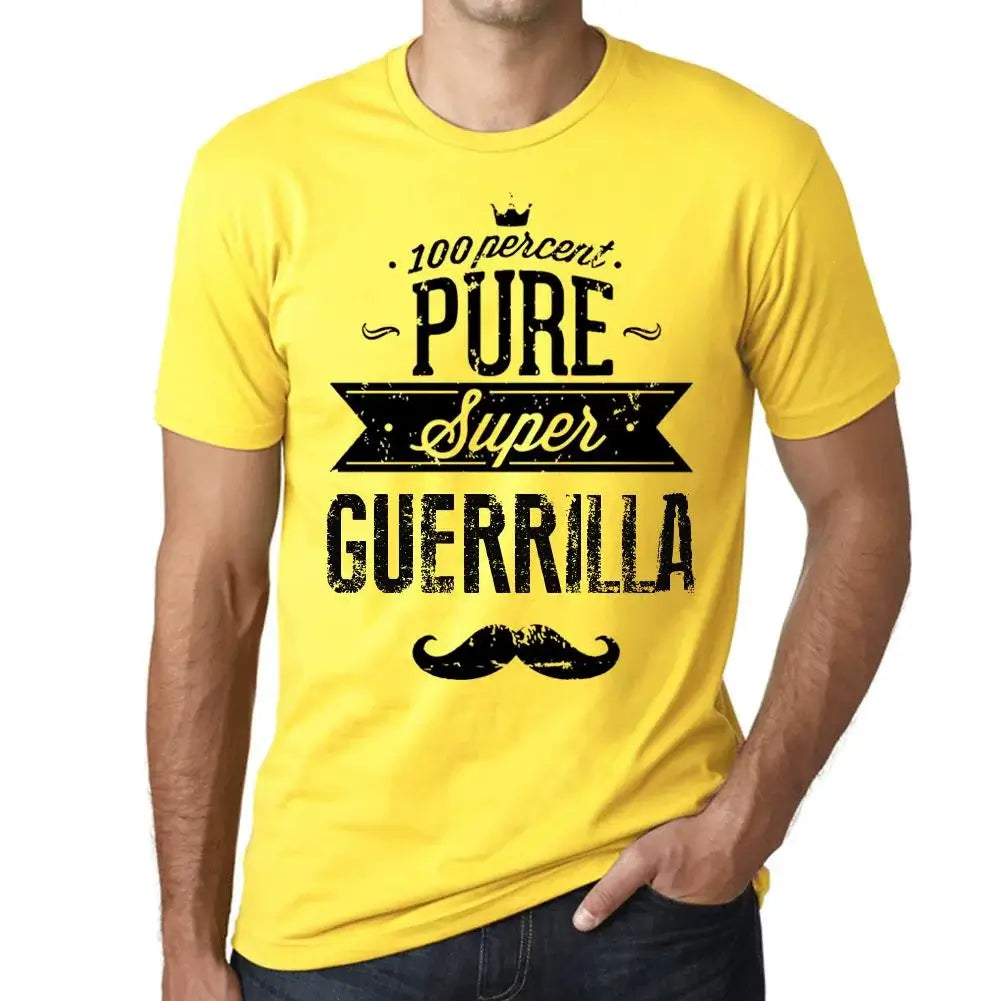 Men's Graphic T-Shirt 100% Pure Super Guerrilla Eco-Friendly Limited Edition Short Sleeve Tee-Shirt Vintage Birthday Gift Novelty