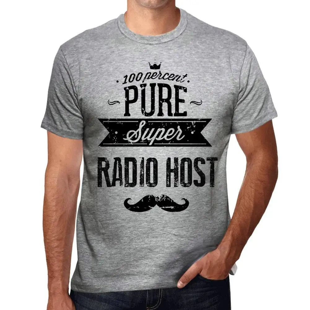 Men's Graphic T-Shirt 100% Pure Super Radio Host Eco-Friendly Limited Edition Short Sleeve Tee-Shirt Vintage Birthday Gift Novelty