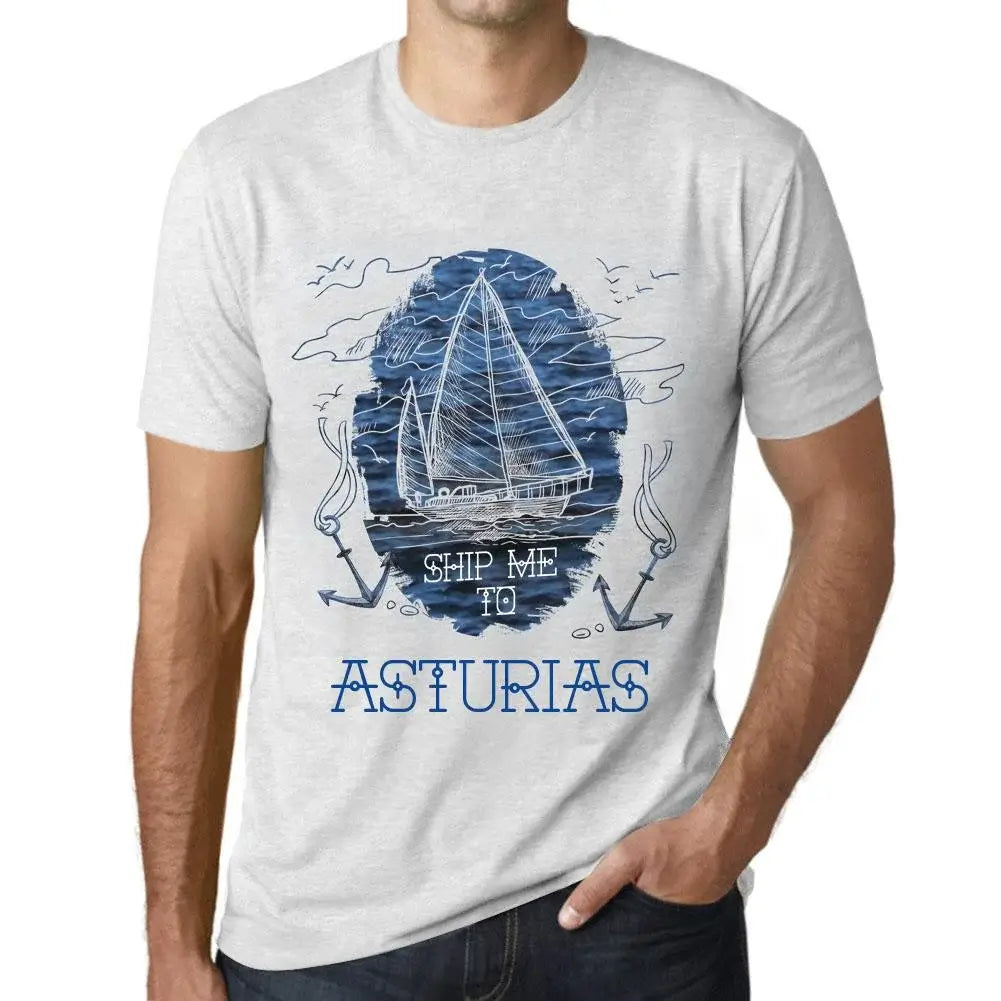 Men's Graphic T-Shirt Ship Me To Asturias Eco-Friendly Limited Edition Short Sleeve Tee-Shirt Vintage Birthday Gift Novelty