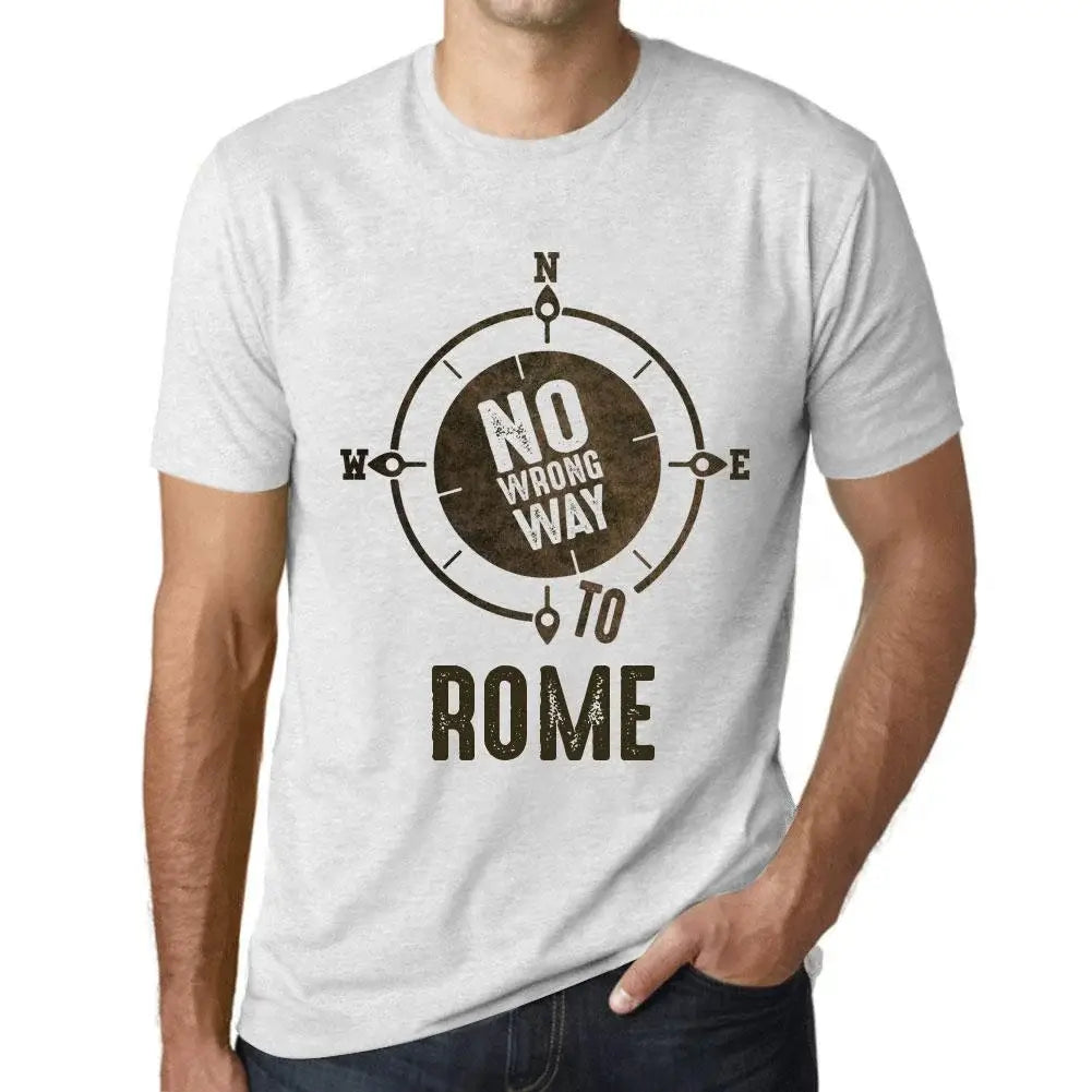 Men's Graphic T-Shirt No Wrong Way To Rome Eco-Friendly Limited Edition Short Sleeve Tee-Shirt Vintage Birthday Gift Novelty
