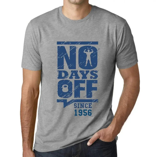 Men's Graphic T-Shirt No Days Off Since 1956 68th Birthday Anniversary 68 Year Old Gift 1956 Vintage Eco-Friendly Short Sleeve Novelty Tee