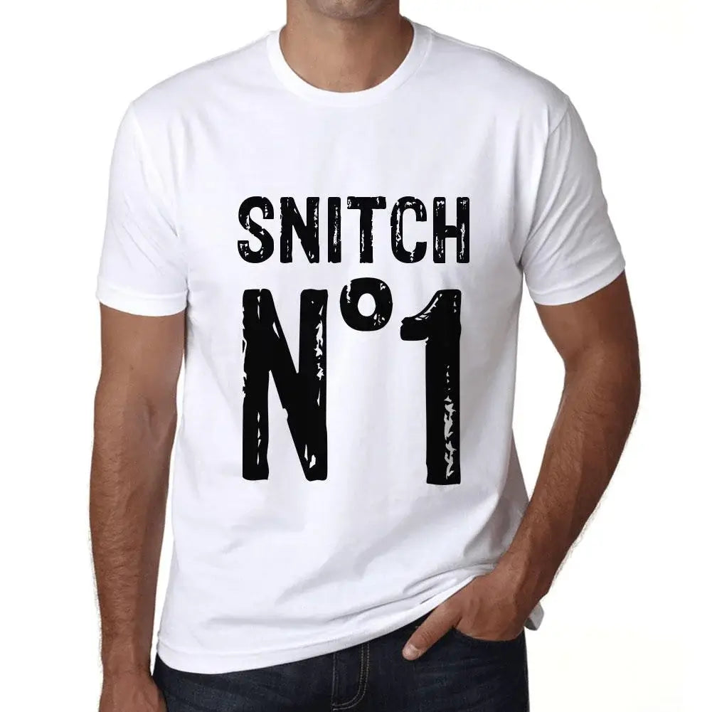 Men's Graphic T-Shirt Snitch No 1 Eco-Friendly Limited Edition Short Sleeve Tee-Shirt Vintage Birthday Gift Novelty