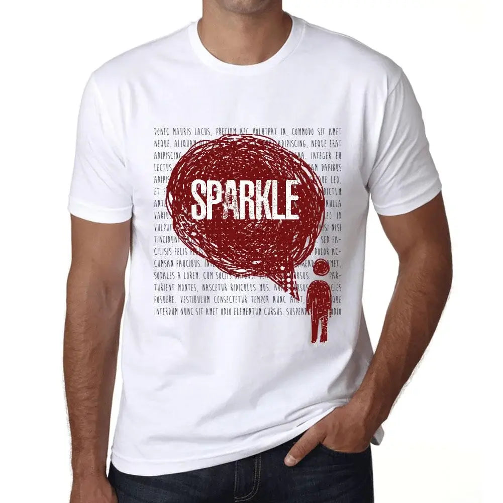 Men's Graphic T-Shirt Thoughts Sparkle Eco-Friendly Limited Edition Short Sleeve Tee-Shirt Vintage Birthday Gift Novelty