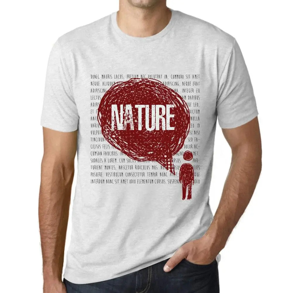 Men's Graphic T-Shirt Thoughts Nature Eco-Friendly Limited Edition Short Sleeve Tee-Shirt Vintage Birthday Gift Novelty